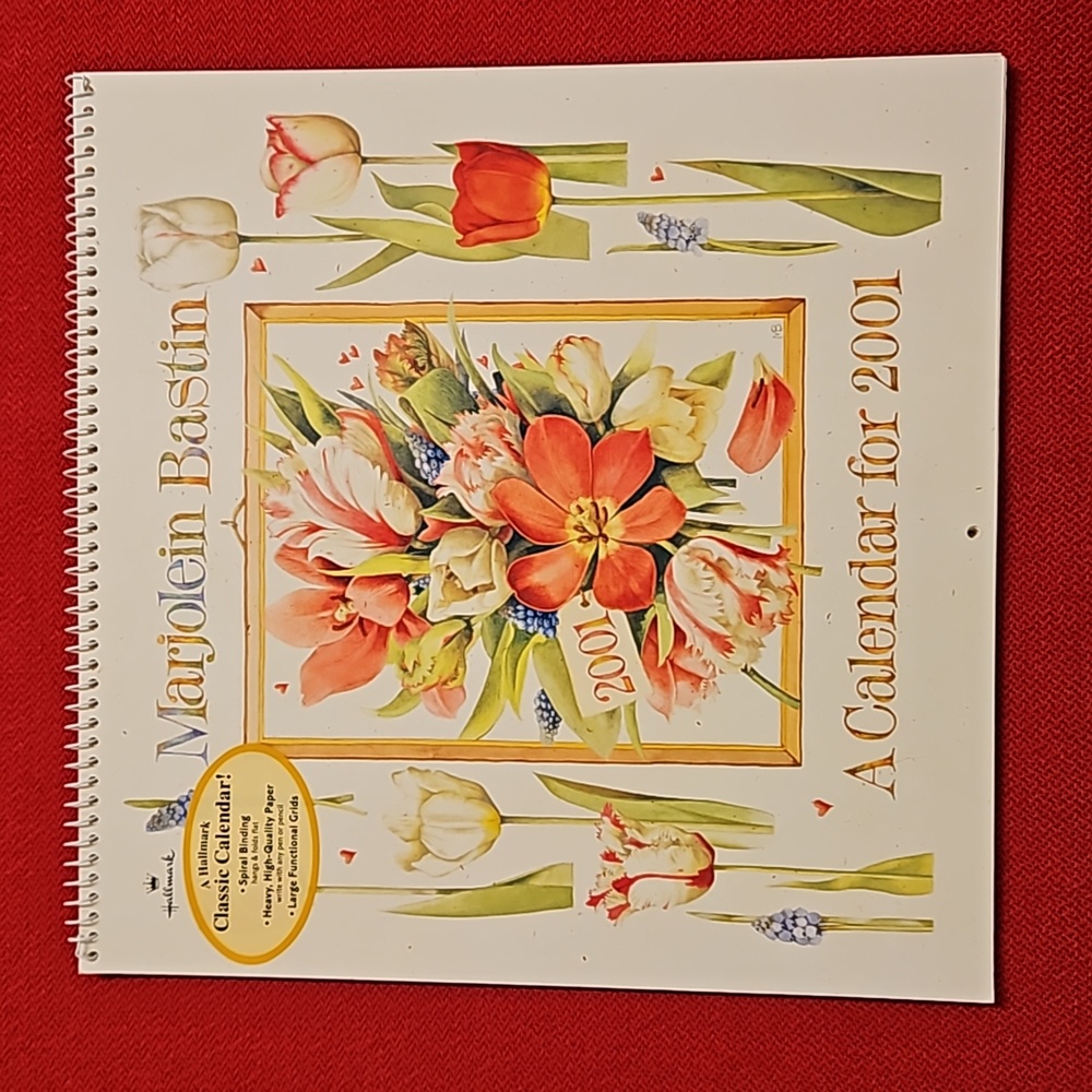 Marjolein Bastin Hallmark @2001 calendar UNUSED Nature's Sketchbook art craft